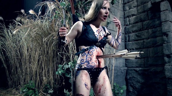 Keywords: amazons, topless, arrows, knife, catfight, leather, loincloth, st...